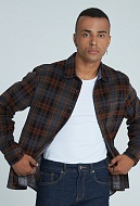 картинка Рубашка 1-RLCV45-2 коричневый магазин МаХималист